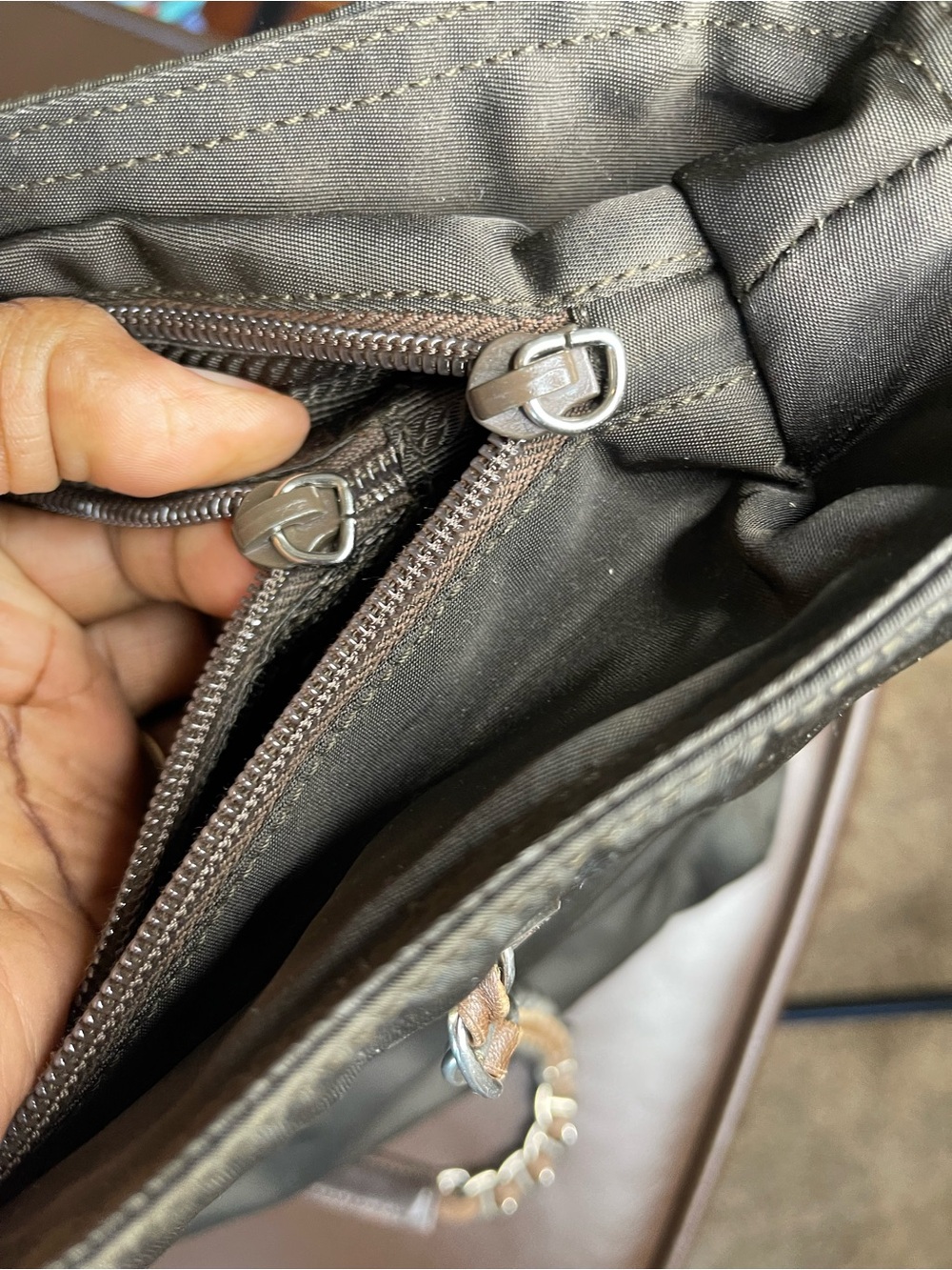 Prada Black Tote with Gold Chain Straps - Picture 10 of 16